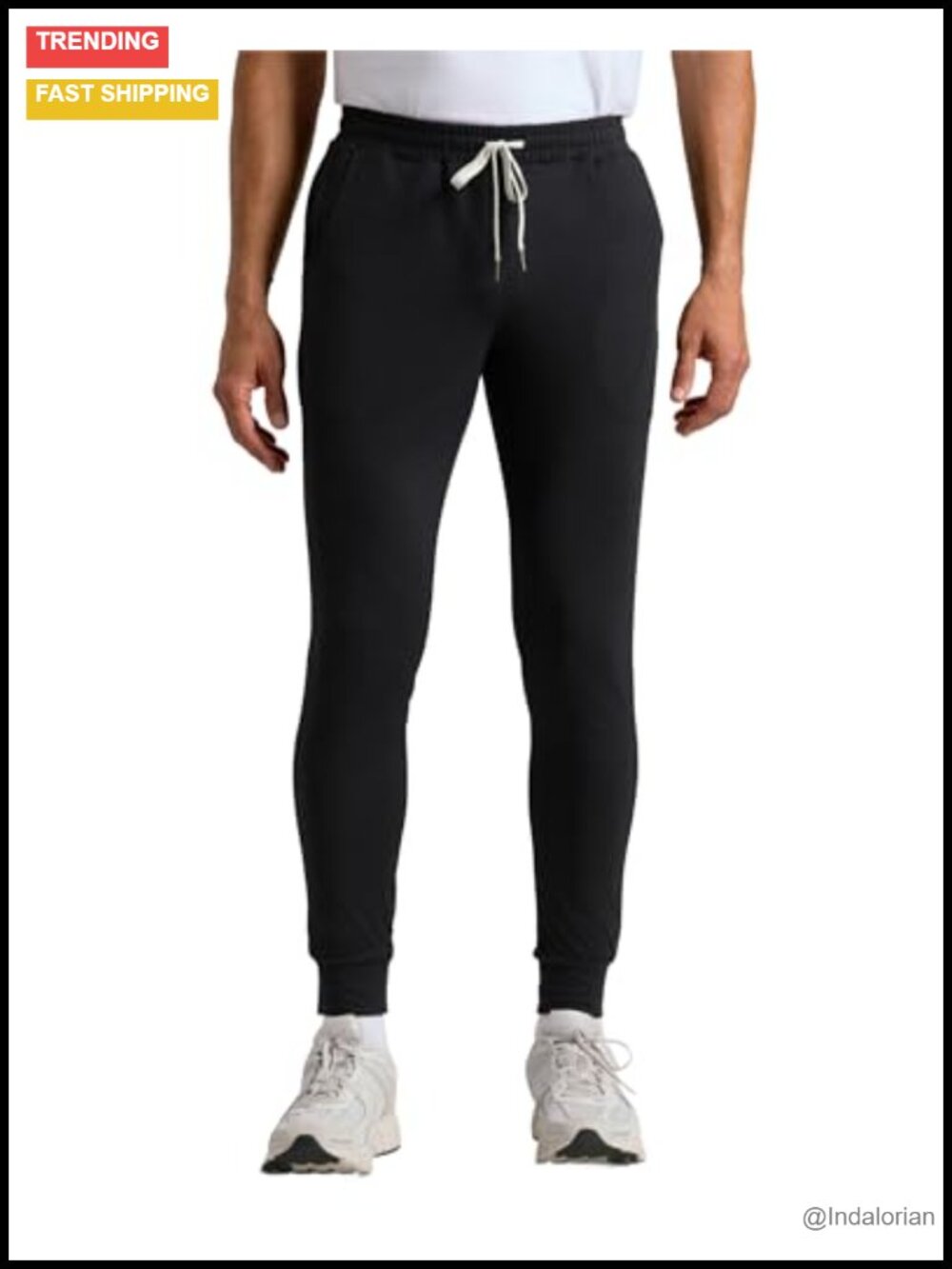Men's Jogger Sweatpants Athletic Fit Tapered Lounge Track Pants with Pockets